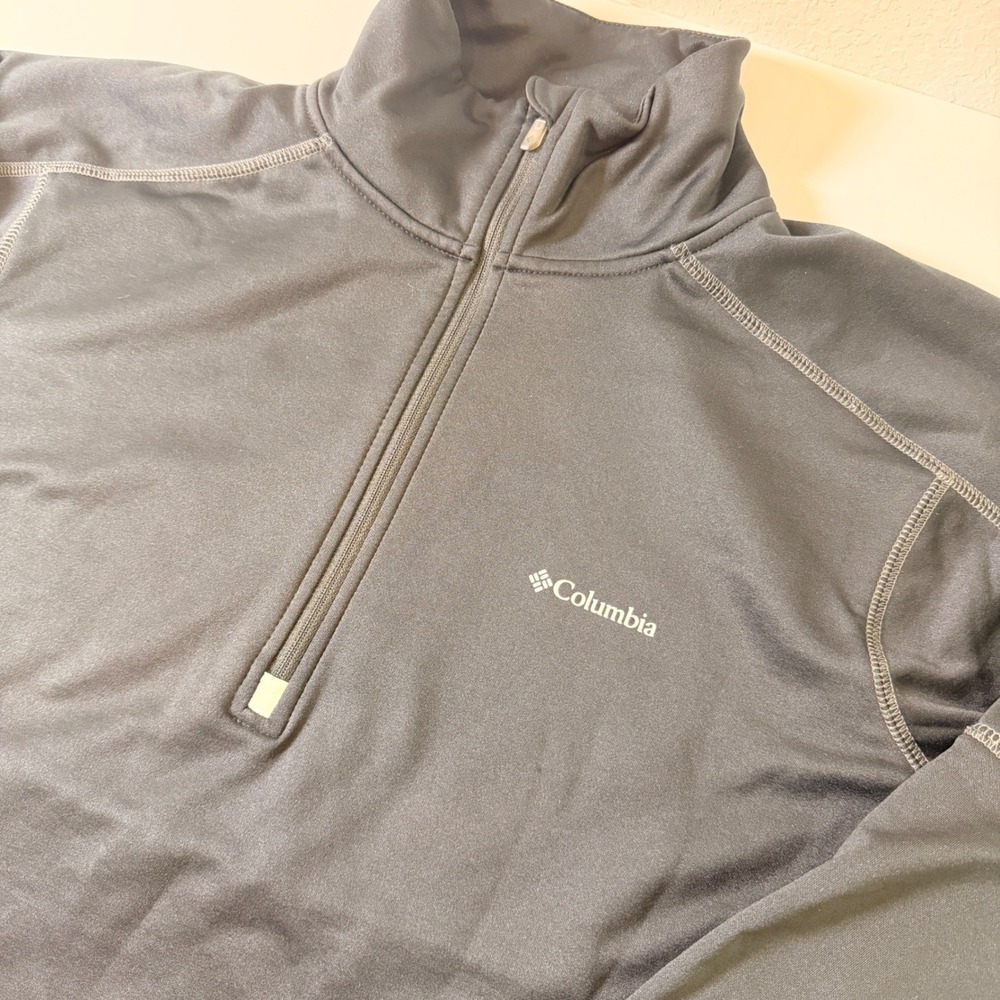 Columbia Omni-Wick Womens Quarter Zip Fleece Pullover  Thumbholes Large